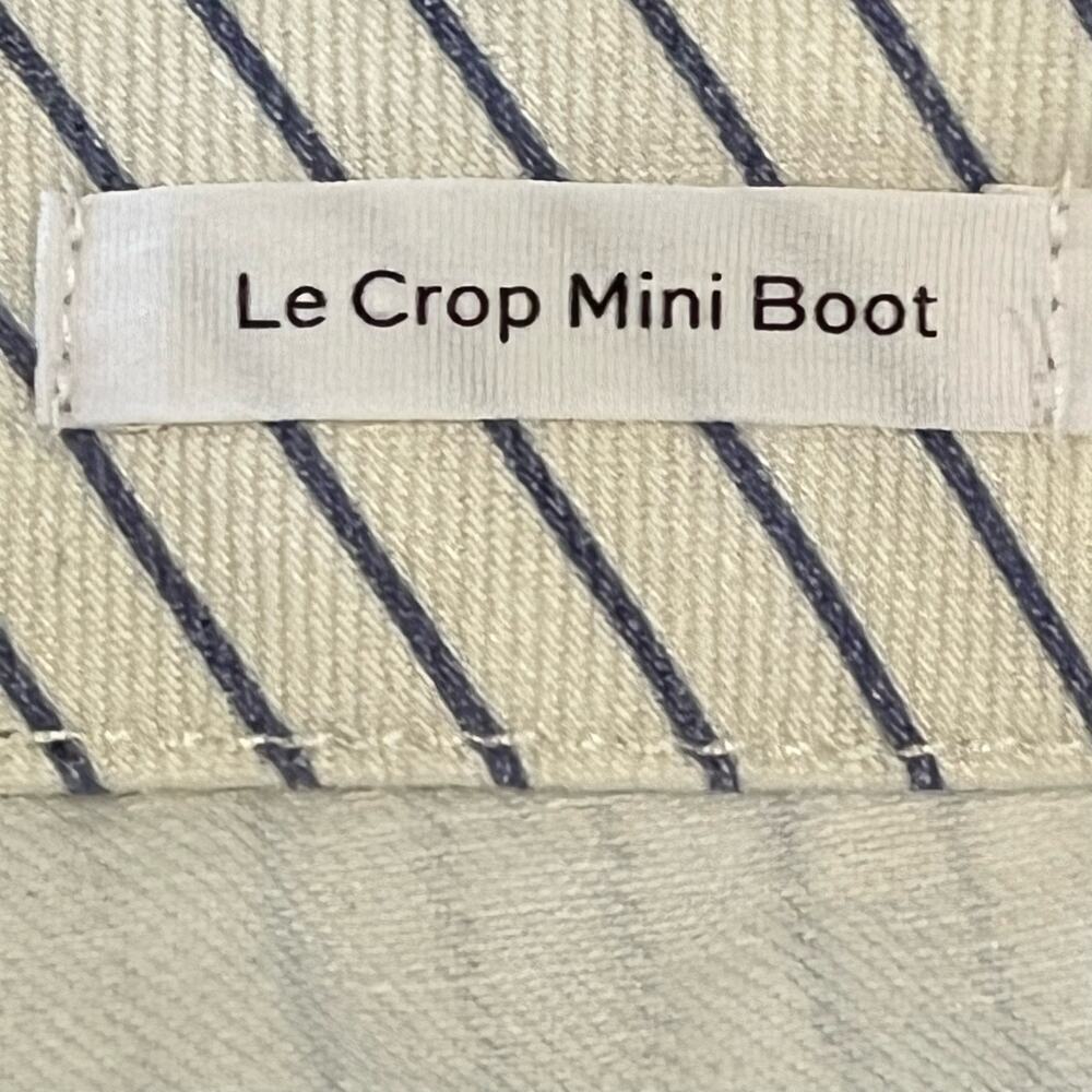 FRAME LE CROP MINI BOOT‎ PINSTRIPE JEANS IN COBALT MULTI NWT WOMEN'S SIZE 25 - Picture 12 of 16